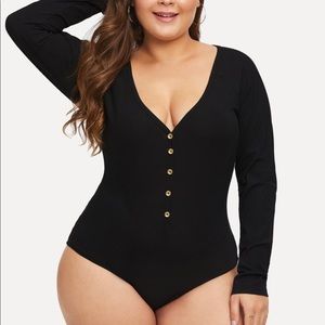 SHEIN V Neck bodysuit